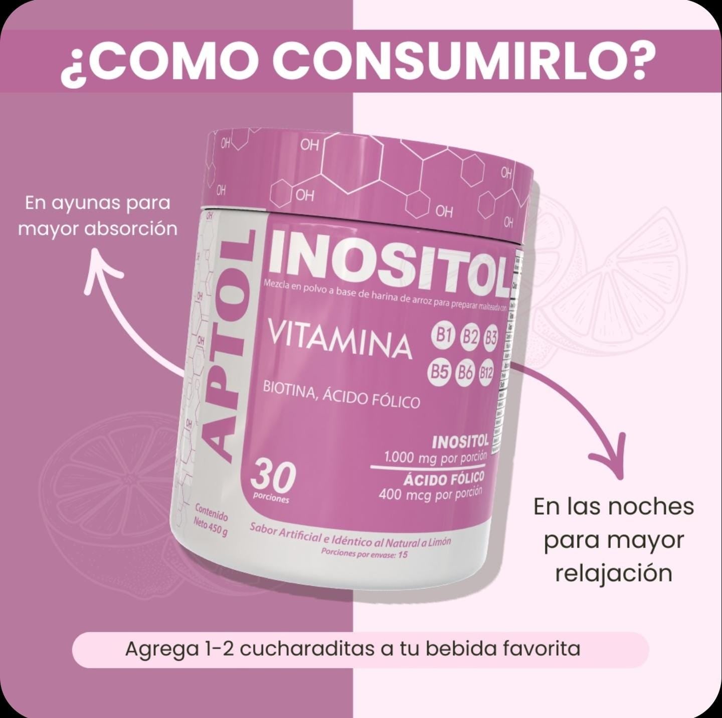 INISITOL COMPLEX SUPLEMENTO EN POLVO + ENVIO GRATIS